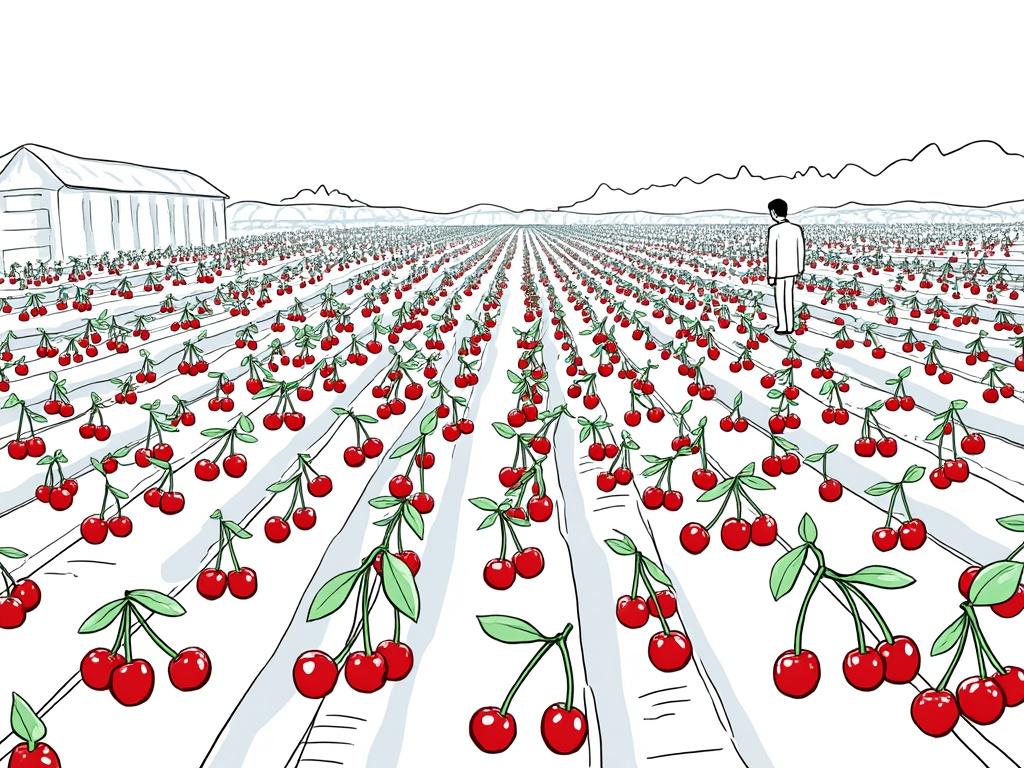 Cherry farming Greece